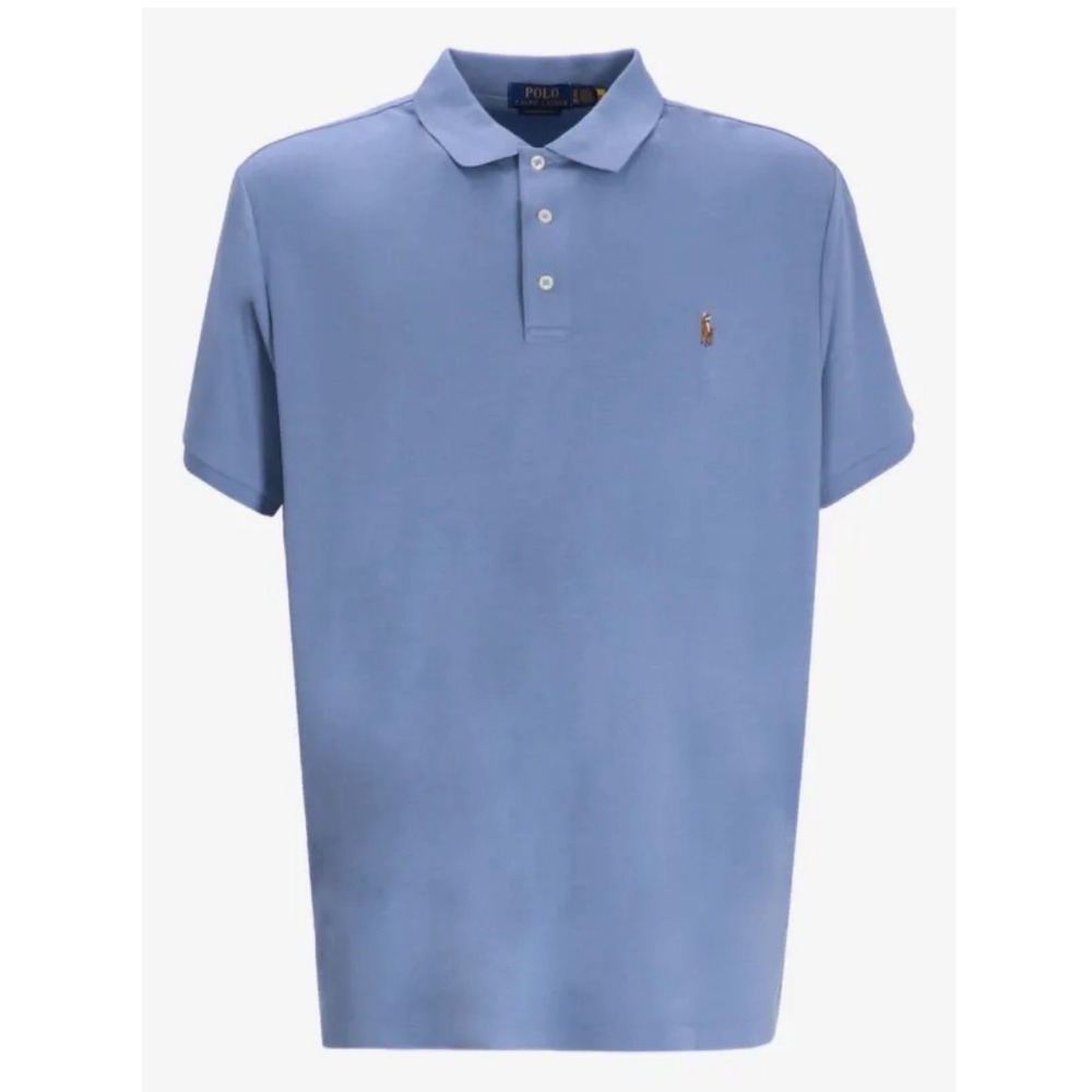 Polo Ralph Lauren Mens Classic Fit Cotton Polo Shirt Light Blue XL NWT $118